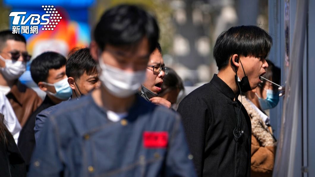 上海市宣布今天開始在全市進行抗原快篩。（圖／達志影像美聯社）