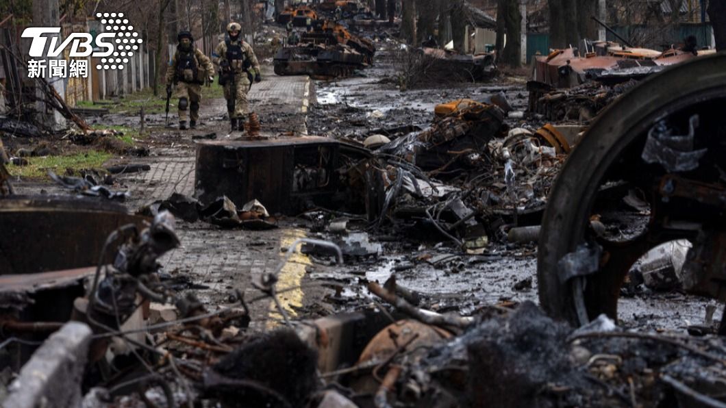 烏克蘭布查鎮平民慘遭俄軍屠殺。（圖／達志影像美聯社）