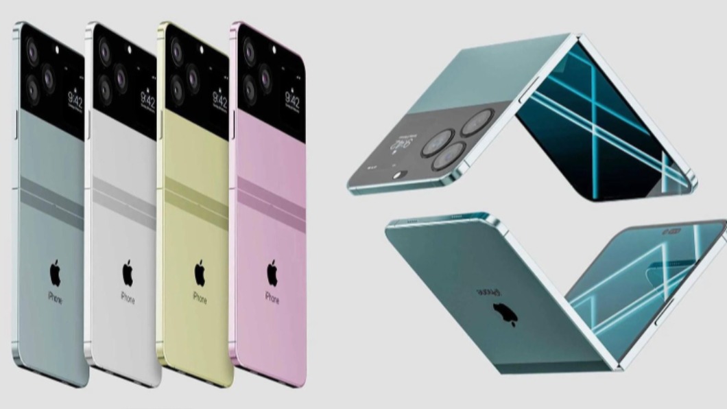 蘋果傳出有意推出摺疊手機。（示意圖／翻攝自adrstudiodesign.com）