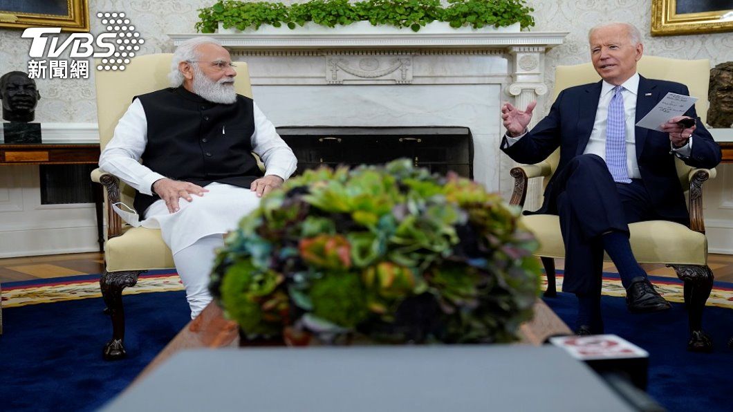 美國總統拜登與印度總理莫迪。（照片來源：AP）