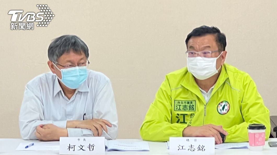台北市長柯文哲今天前往民進黨團說明優先法案。（圖／TVBS）