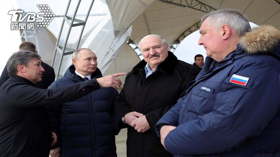 俄羅斯總統普欽與白俄羅斯領導人魯卡申柯會面。（照片來源：AP）