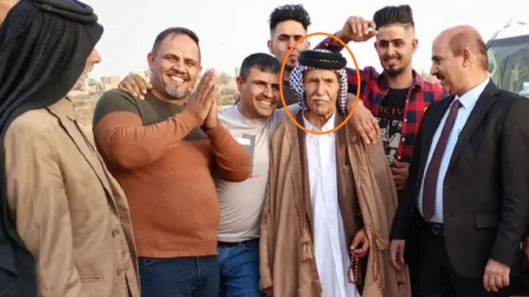 阿拉伯一名103歲老翁上週梅開三度。（圖／翻攝自推特Eli Dror@edrormba）