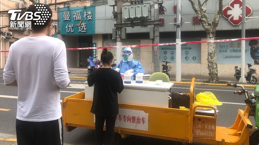 上海疫情持續升溫。（圖／達志影像美聯社）