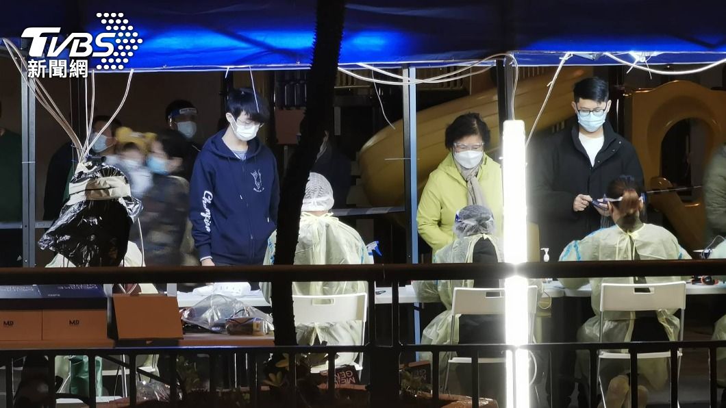 香港疫情趨緩，確診病例數下降。（圖／中央社）