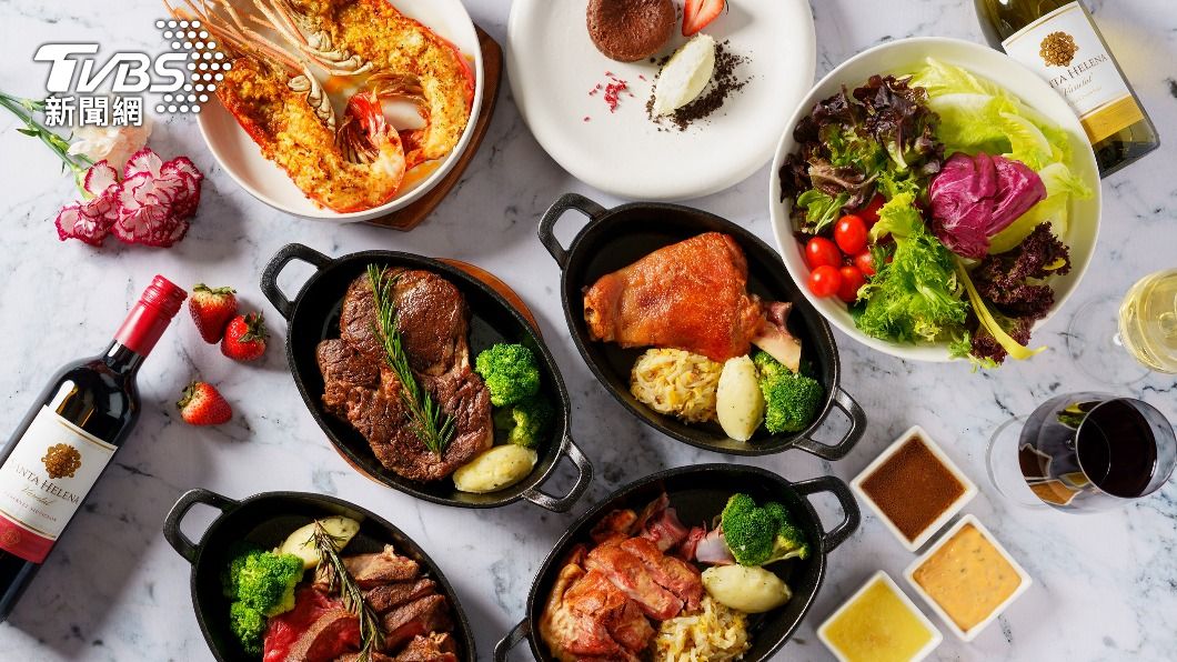 台北中山希爾頓逸林酒店館內餐廳重現無肉不歡吃到飽。（圖／業者提供）