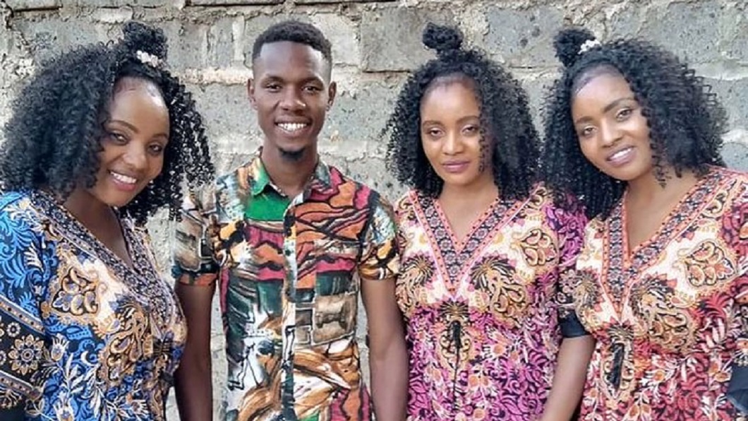 肯亞一名男子一口氣娶了3胞胎姊妹為妻 。（圖／翻攝自推特Carl johnson @CJsanfierro7）