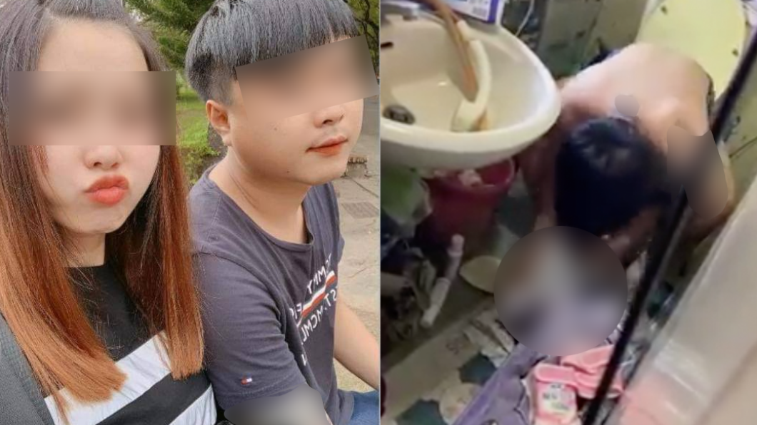 台南一名毒父將男嬰丟地毒打。（圖／翻攝自爆料公社）