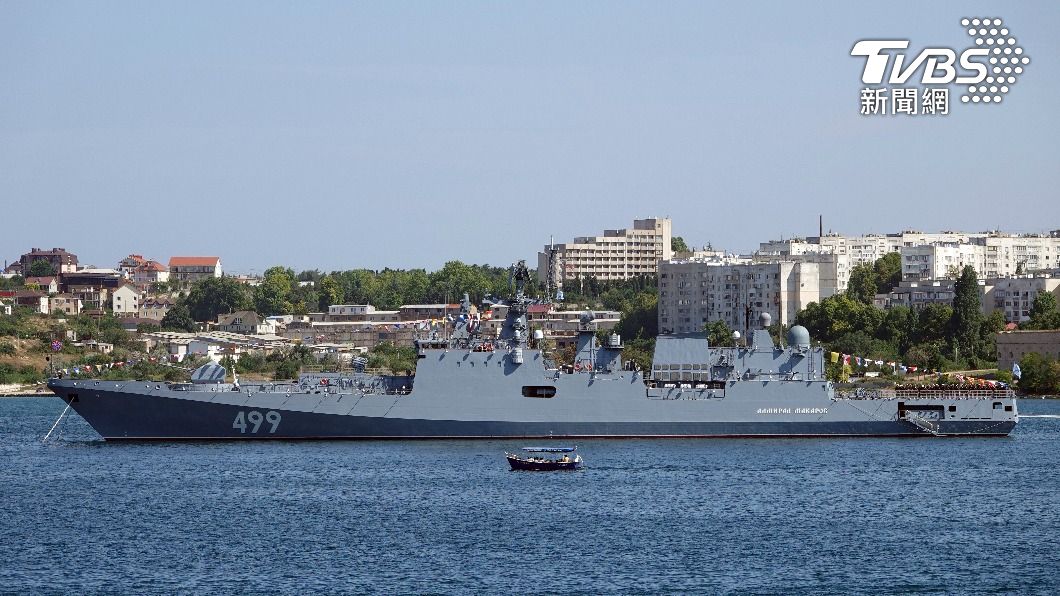 Livemap表示，被擊中的是俄軍格里戈洛維奇海軍上將級巡防艦。（圖／達志影像美聯社）