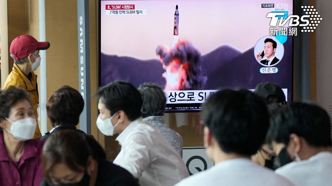 南韓合同參謀本部表示，北韓向東部海域上方發射不明飛行物體。（圖／達志影像美聯社）