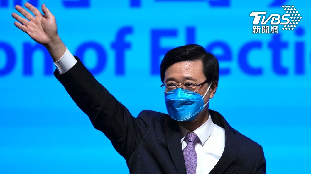 唯一候選人李家超取得1,416張選委票，當選第6屆香港特首。（圖／達志影像美聯社）