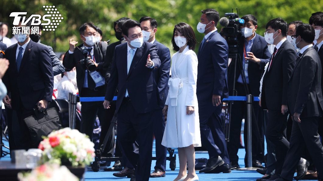韓國總統尹錫悅就職。（圖／達志影像美聯社）