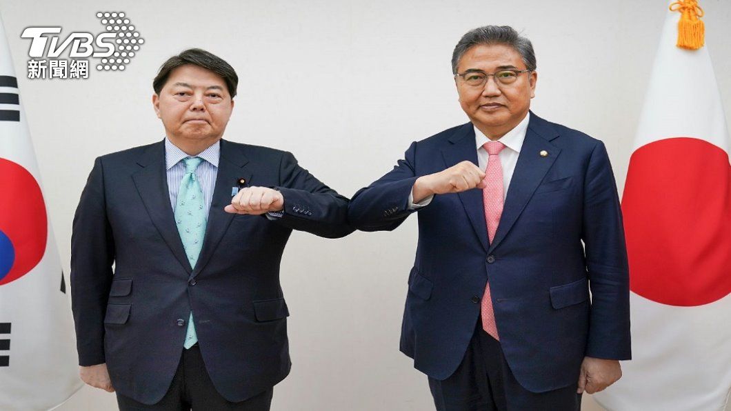 日本外務大臣林芳正與南韓內定新任外交部長朴振舉行會談。（照片來源／南韓外交部）