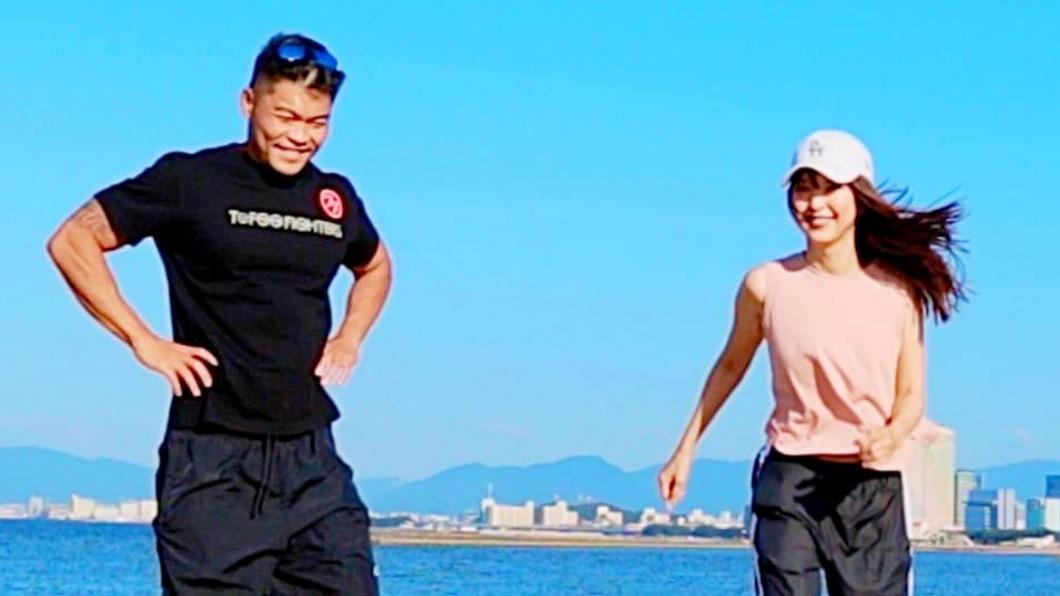 李玖哲2年多前PO出和相馬茜的照片。（圖／翻攝自李玖哲臉書）