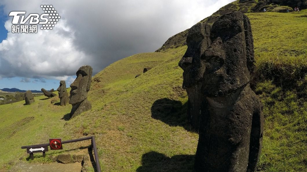 摩艾石像好久不見智利復活島預計8月1日重開放。（圖／達志影像路透社）
