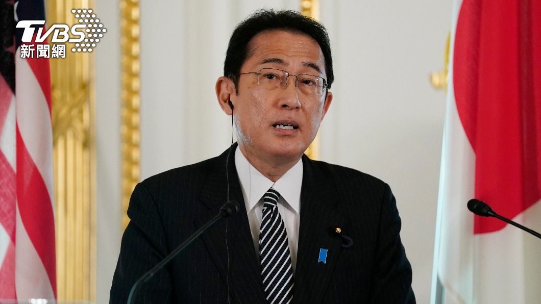 日本首相岸田文雄敦促和平解決兩岸問題。（圖／達志影像美聯社）