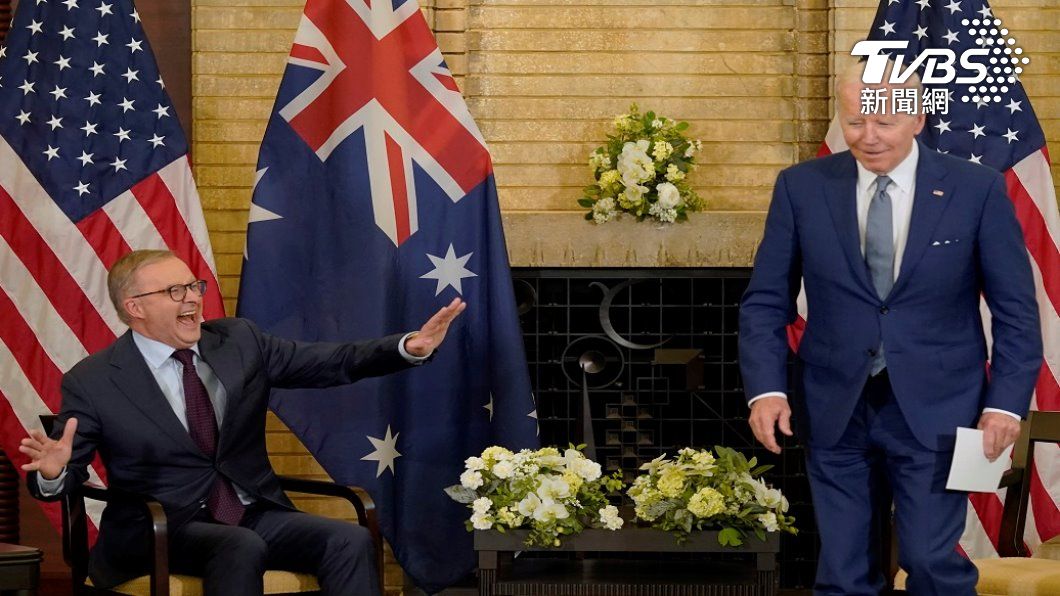 美國總統拜登和澳洲新總理艾班尼斯。（照片來源：AP）