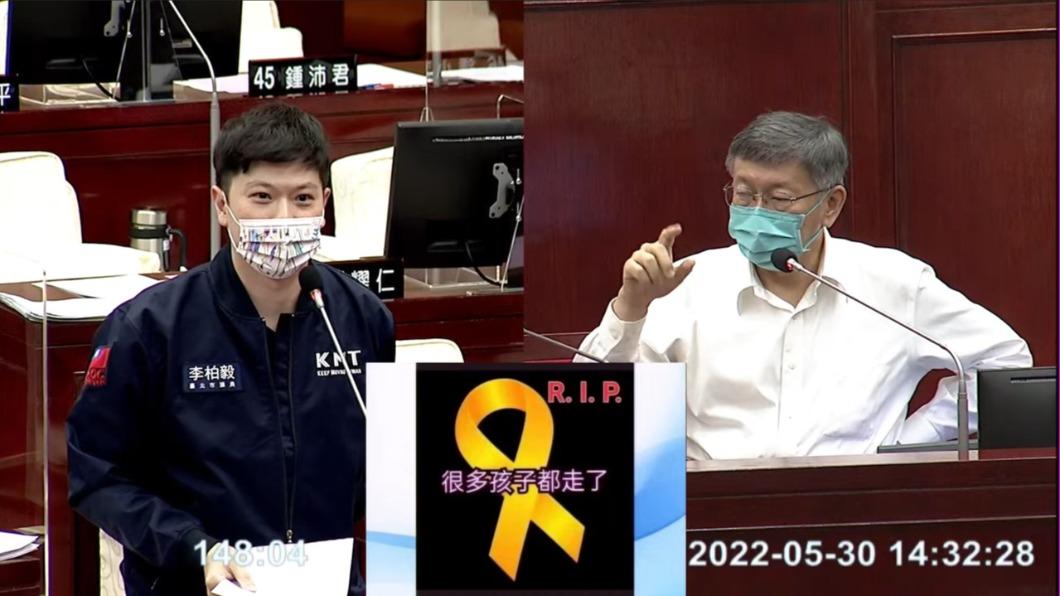 台北市長柯文哲今（30）日赴北市議會備詢。（圖／翻攝北市議會直播）