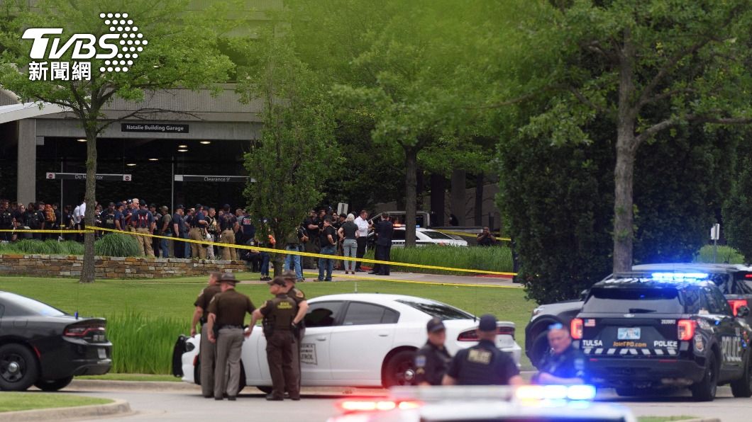 美國奧克拉荷馬州杜爾沙市醫院爆發槍擊案。（圖／達志影像路透社）