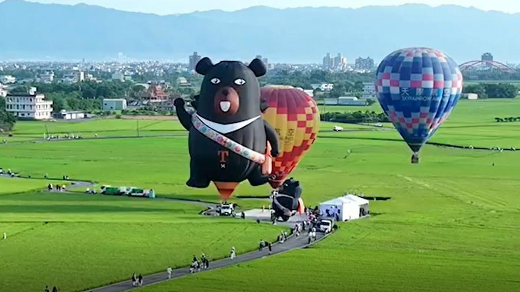 宜蘭冬山睽違兩年舉辦熱氣球節。（圖／宜蘭大學無人機研究所教官沈張鴻提供）