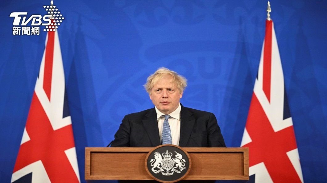 英國首相強生。（照片來源：AP）