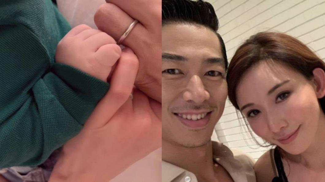 林志玲在結婚三週年曬出一家三口的牽手照。（圖／翻攝自林志玲臉書、IG）