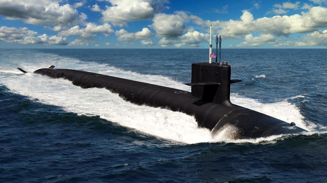 美軍下一代核潛艦「哥倫比亞號」的反應爐無需添補燃料。（示意圖/美國海軍）