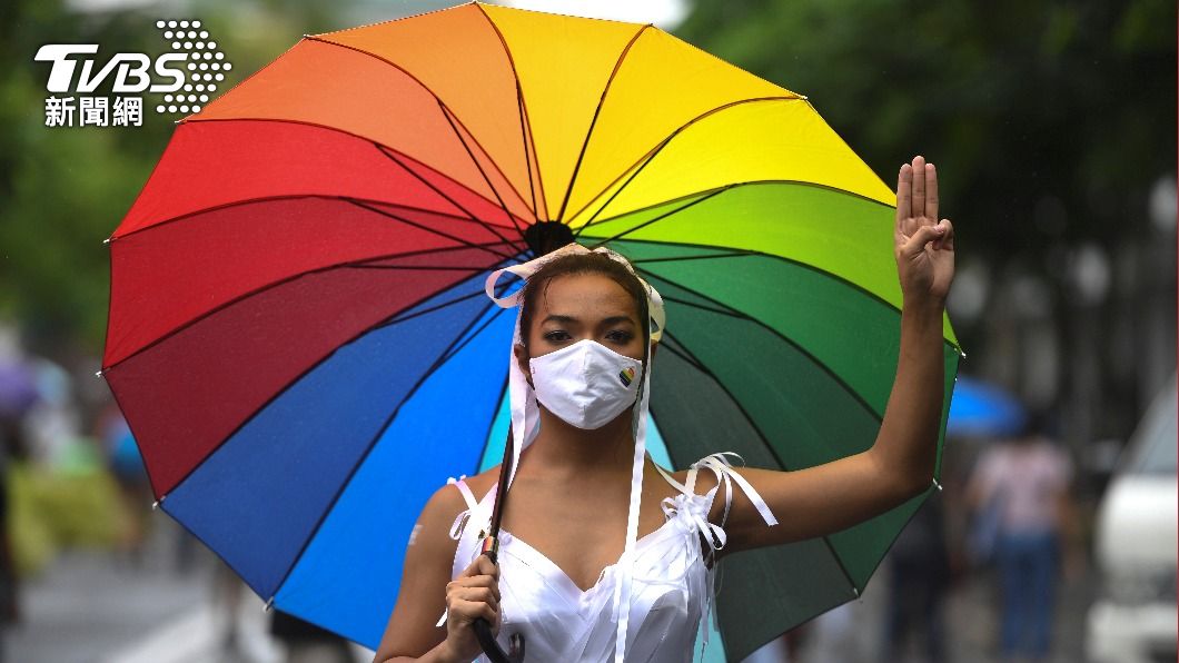 泰國同性族群上街爭取自身合法權益。（圖/達志影像路透社）