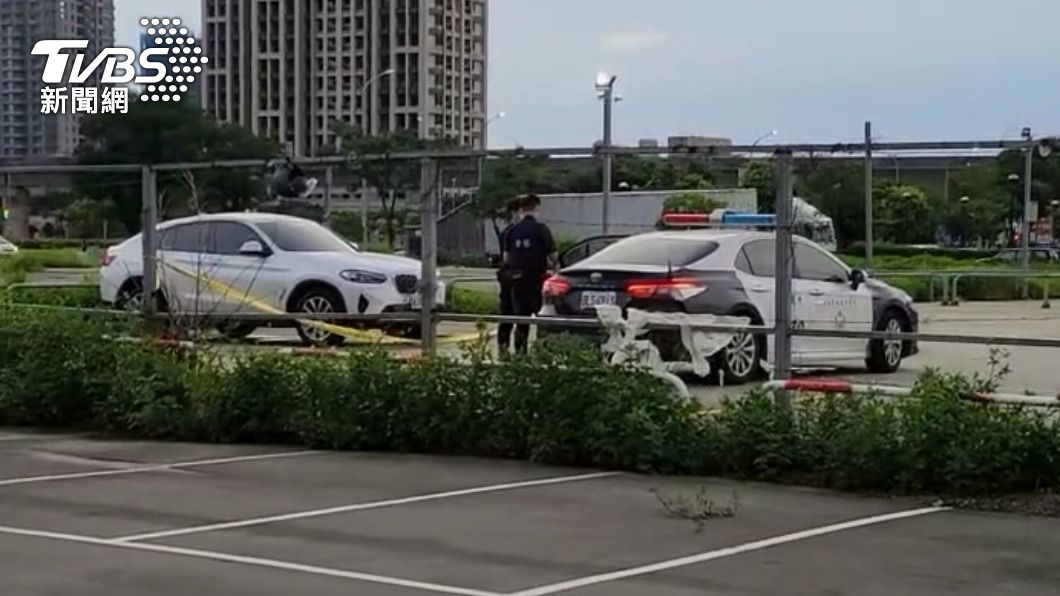 夫妻倆遭殺害後棄屍在桃園高鐵站外停車場。（圖／TVBS）
