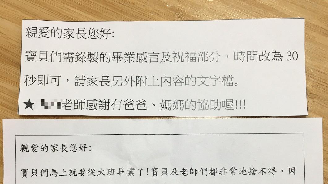 一間幼稚園要求學童錄製英文畢業感言。（圖／翻攝自爆廢公社）