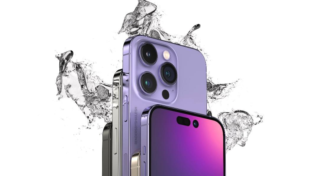 iPhone 14傳將主打「紫色」。（示意圖／翻攝自RendersByShailesh推特）