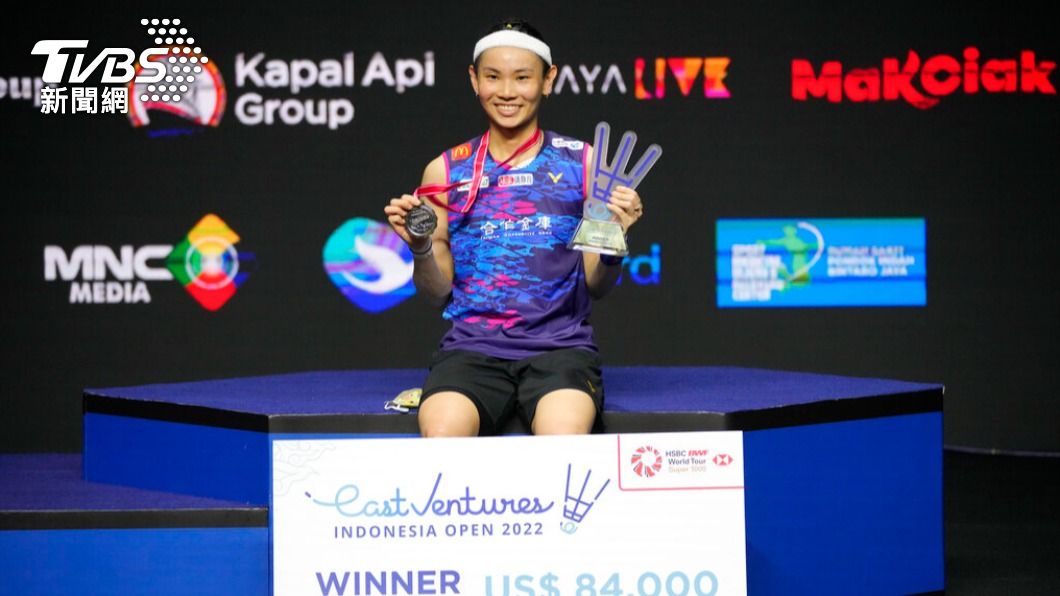 戴資穎拿下印尼公開賽女單冠軍，也是個人本季第2冠。（圖／達志影像美聯社）