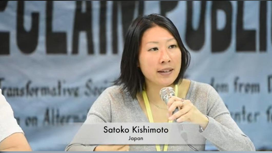 主要靠網路宣傳，旅居比利時10年的日本女性岸本聰子當選東京區長。（圖／翻攝自Asia Europe People’s Forum　YouTube）