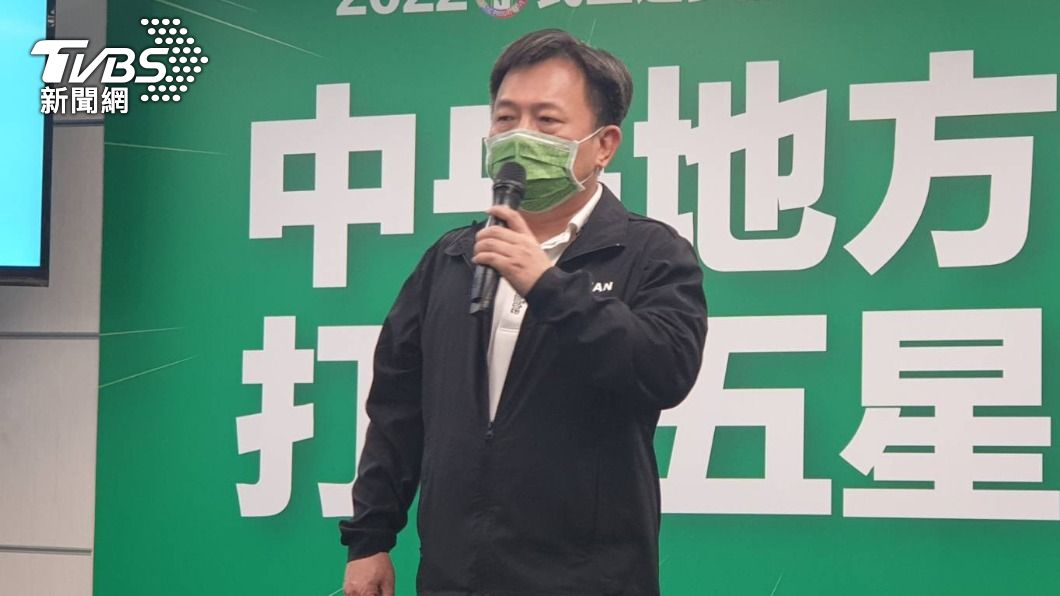 民進黨秘書長林錫耀會後受訪。（圖／TVBS）