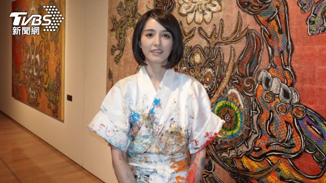 日藝術家小松美羽藉由作品療癒人心。（圖／中央社）