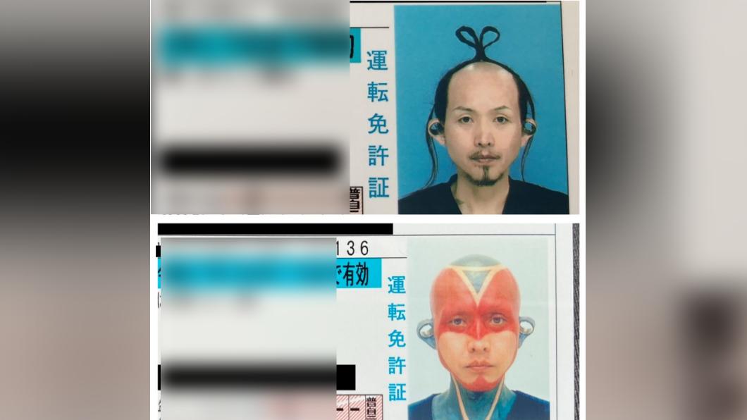 男子曬出5年前後證件照，引發話題。（圖／翻攝自daikokudonero） 日本男子換發駕照　一看照片傻眼：這樣沒違規？