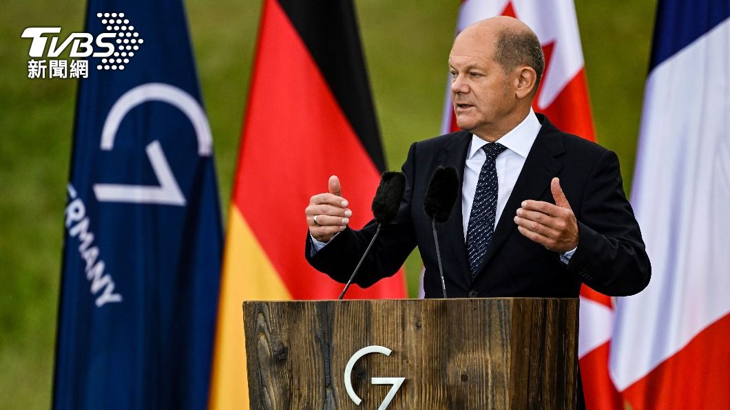 德國總理蕭茲。（圖／達志影像美聯社） G7德國峰會畫下句點！蕭茲：會讓俄羅斯付出侵烏代價