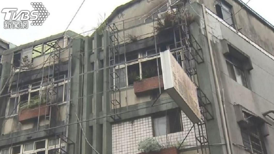 中和公寓遭縱火，釀成9死慘劇。（圖／TVBS）