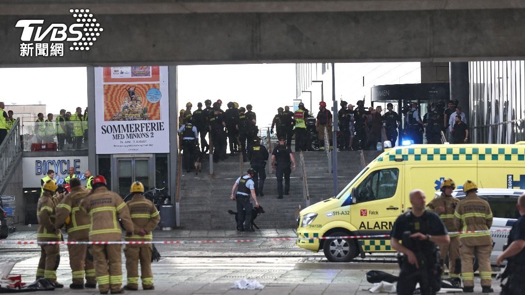 哥本哈根一處購物中心發生槍擊案造成數人死亡。（圖／達志影像路透社） 哥本哈根購物中心槍擊案數人死亡　警方：不排除恐攻