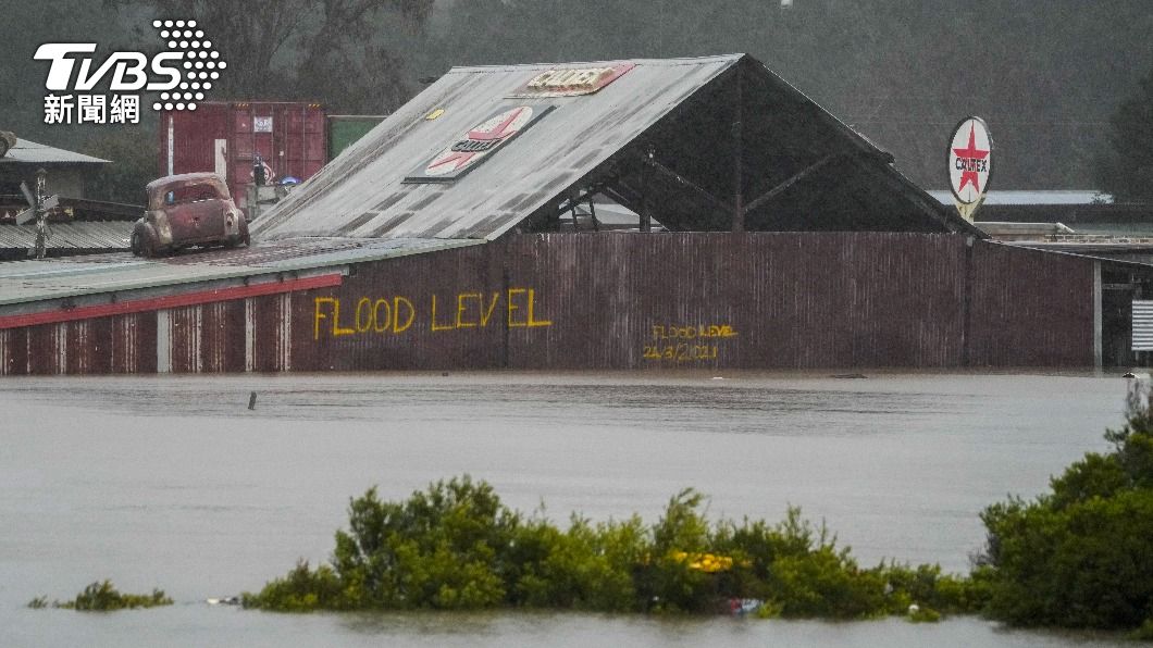 澳洲東岸豪雨逾3萬人撤離。（圖／達志影像美聯社）