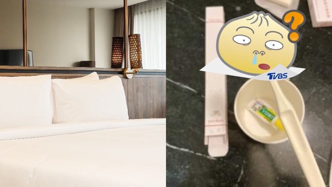 現在還是有不少旅館飯店業者會提供一次性盥洗用具。（示意圖／shutterstock 達志影像、翻攝自報廢公社公開版　臉書）