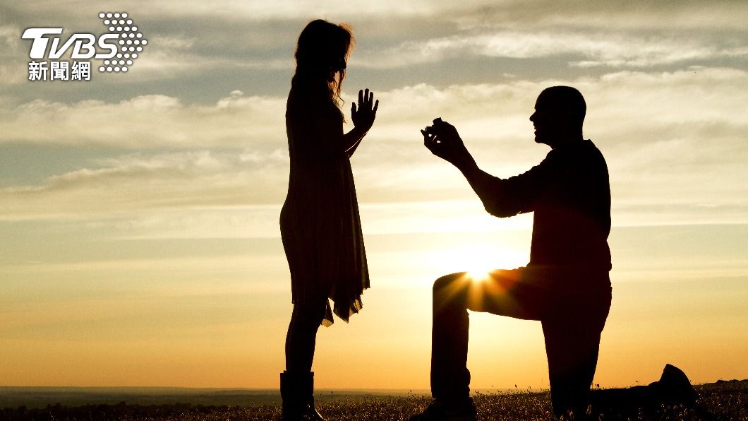浪漫的求婚是許多人一生中夢想過的場景。（示意圖，非當事人／shutterstock達志影像）