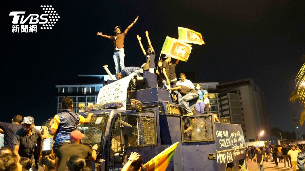 斯里蘭卡示威抗議頻傳。（圖／達志影像美聯社）