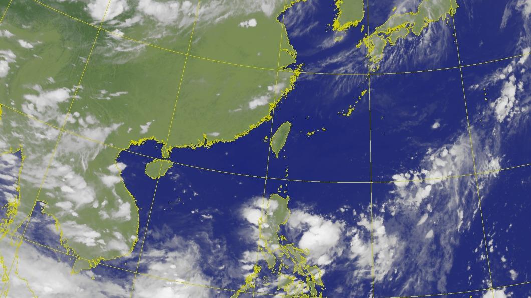 台灣地區衛星雲圖。（圖／翻攝自中央氣象局）