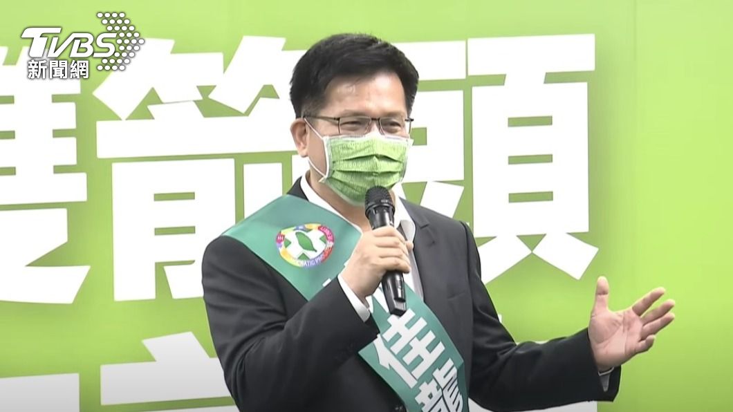 民進黨新北市長參選人林佳龍今天也公布競選團隊。（圖／TVBS）
