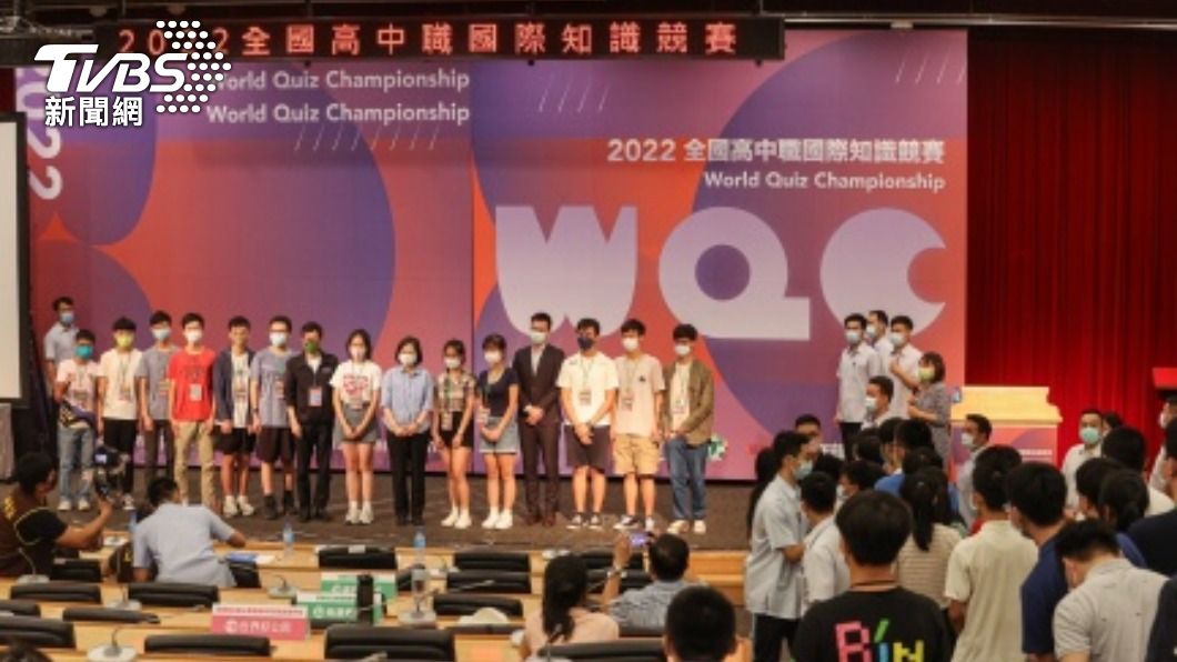 民進黨國際部今天舉辦全國高中職國際知識競賽。（圖／中央社）