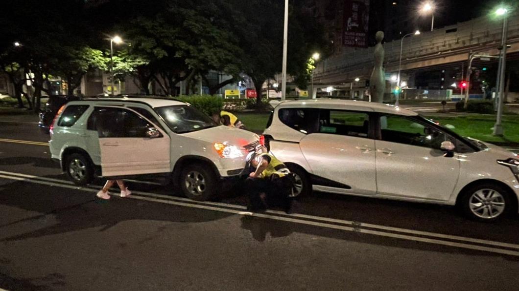 廖家儀返台拍《市井豪門》，意外碰上車禍，所幸只有頭部紅腫，觀察有無腦震盪。（圖／民視提供）