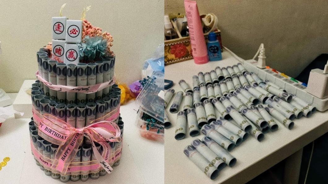 網友分享自己親手做的生日蛋糕。（圖／翻攝自爆廢公社二館）