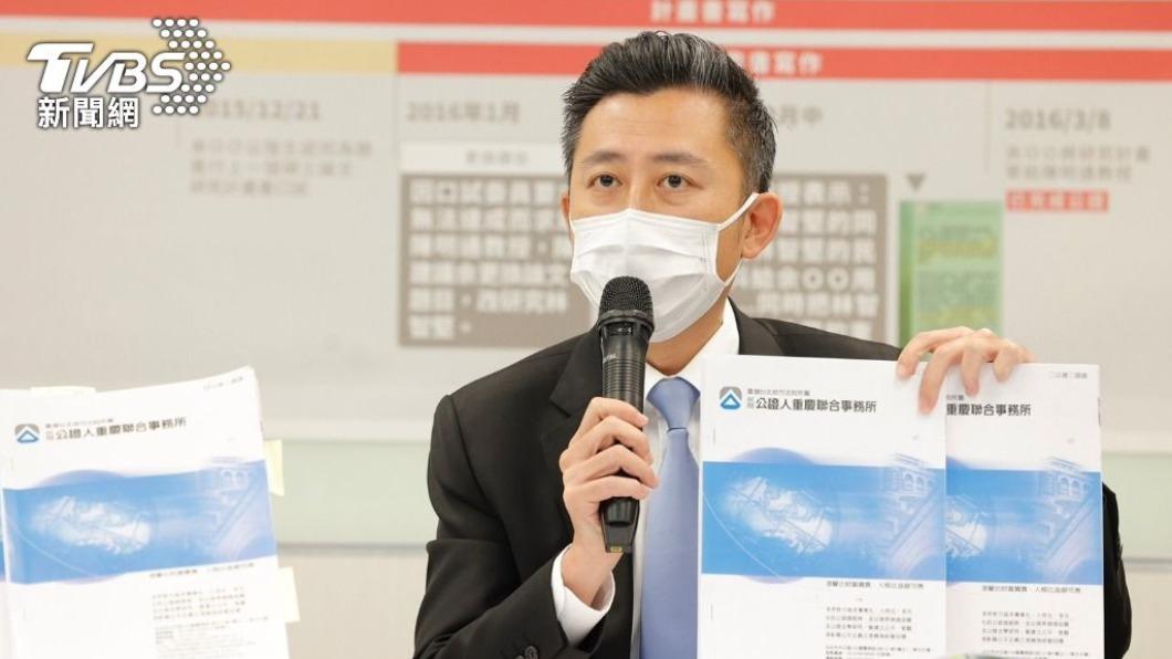 民進黨桃園市長參選人林智堅陷抄襲疑雲。（圖／TVBS）