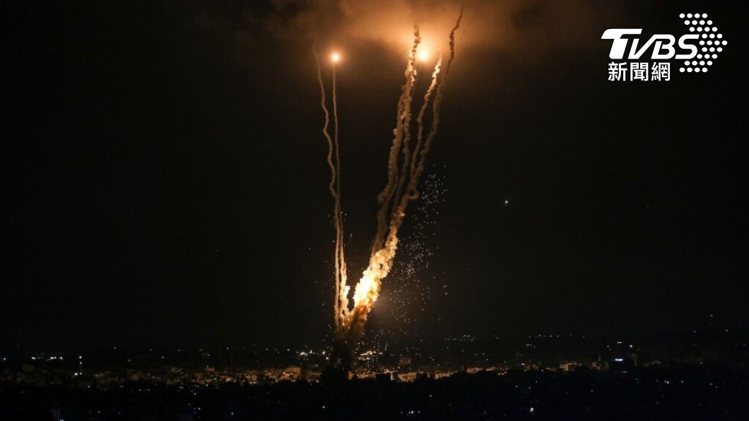 以色列5日對加薩走廊發動空襲。（圖／中央社）